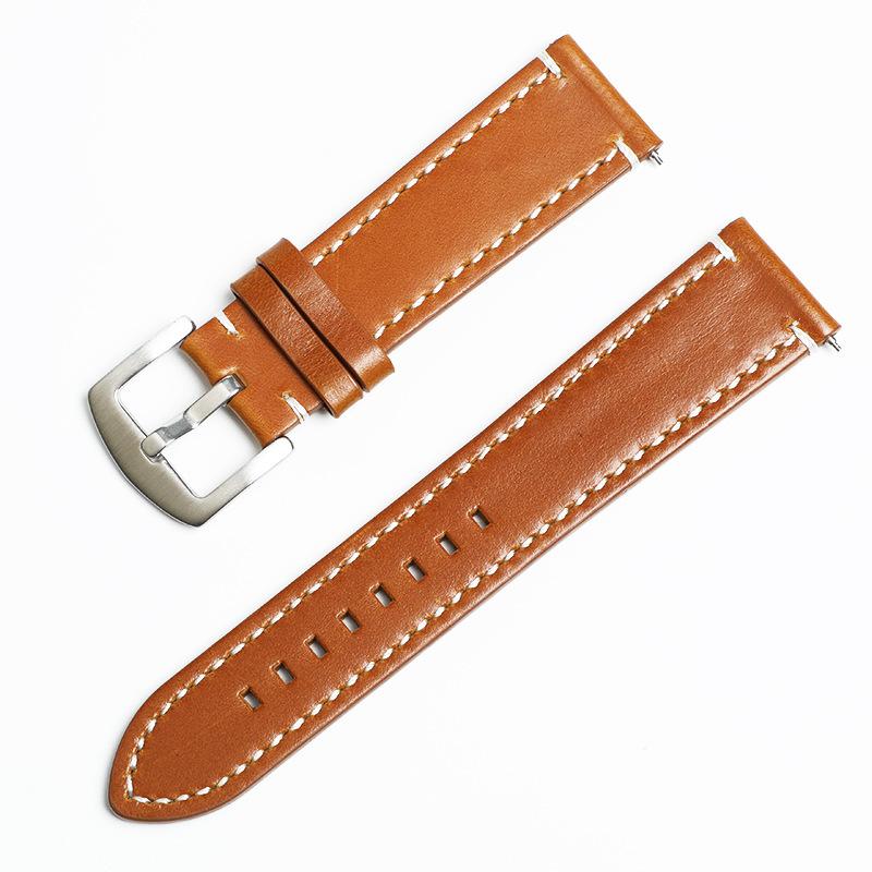 Leather Strap Business Men's Strap Upgrade Switch Ears Double Sided First Cowhide Watch Strap