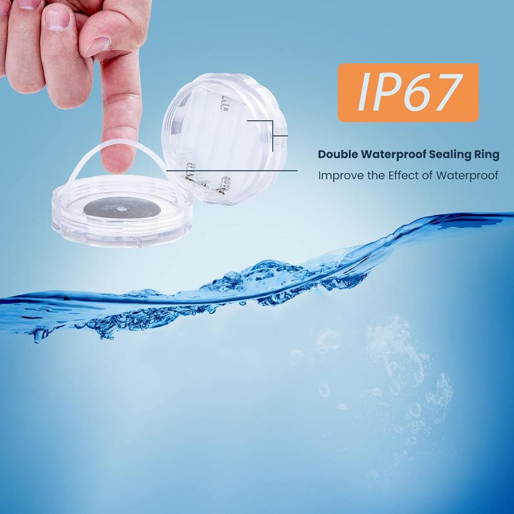 Boat Lights Wireless Battery Operated, Waterproof Marine Led Light for Deck Light Courtesy Interior Lights, for Fishing Kayak Duck Jon Bass Boat, RGB