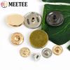 10Sets Meetee Metal Snap Buttons for Bag Coat 10-25mm Fasteners Press Button Clothes Decor Golden Buckles DIY Sewing Accessories