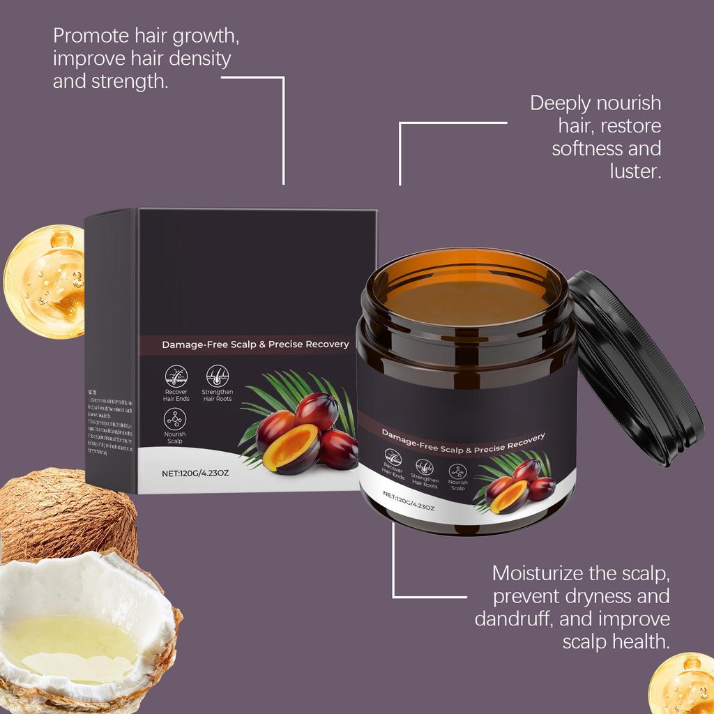 Creme para Cabelo Batana Cabelo Macio, Forte, Perfumado, Brilhante, Hidratante e Nutritivo para o Couro Cabeludo