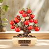 Persimmon Statue Feng Shui Figurine Sculpture Ornament Centerpiece Resin Blessing Decor Handmade