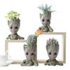 Groot Flower Vase Office Study Room Bookcase Display Cartoon Tree Man Figurines Flower Arrangement Planter Household Supplies