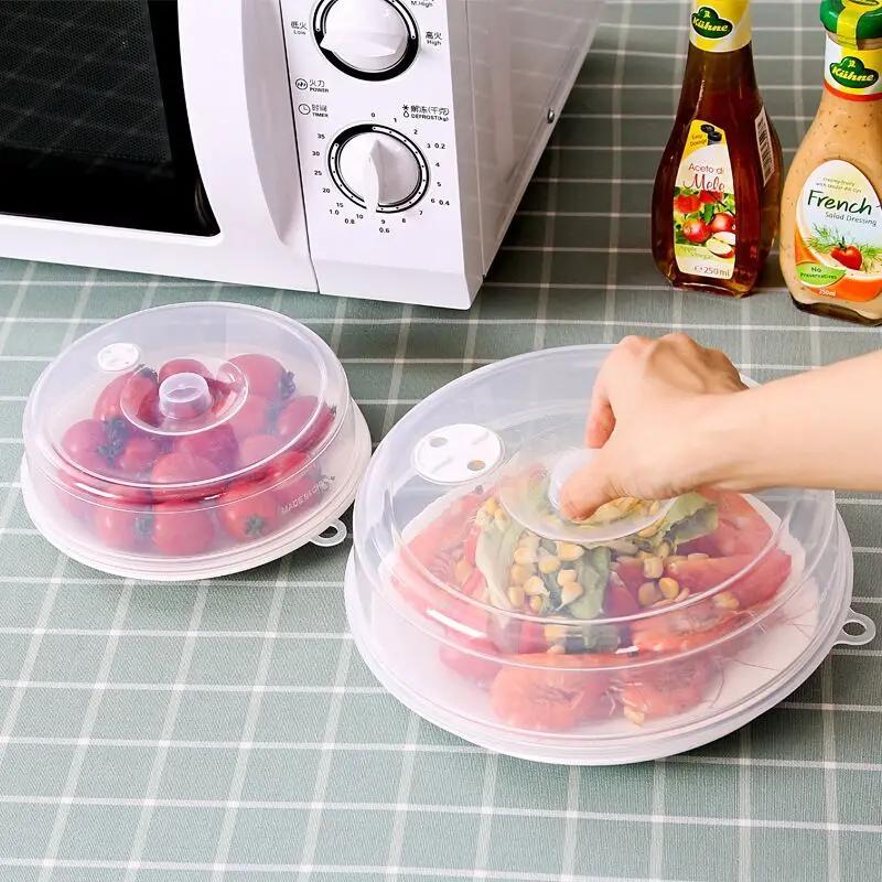 Anti Splatter Heating Sealing Cover Lid with Steam Vents Fresh-keeping Plate Bowl Cover Stackable Microwave Splatter Cover Lid