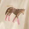 Damen Casual T-Shirt mit Pony-Print