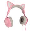 Słuchawki Gamingowe Słuchawki z Kocimi Uszami 3 Efekty Dźwiękowe Ergonomiczne z Mikrofonem dla Dzieci Dorosłych