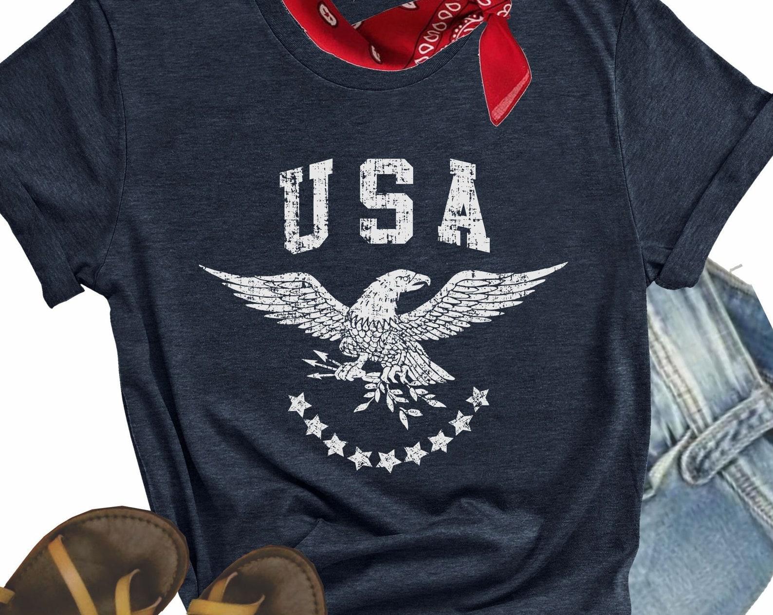 USA Eagle ~ Women s and Men s USA shirt, American eagle shirt, Patriotic shirt, American usa tee, eagle tee, patriotic tee, americana, S