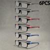 1/6 Pairs Mens Anti Blue Light Reading Glasses for Digital Screens Outdoor Use Computer Eyewear