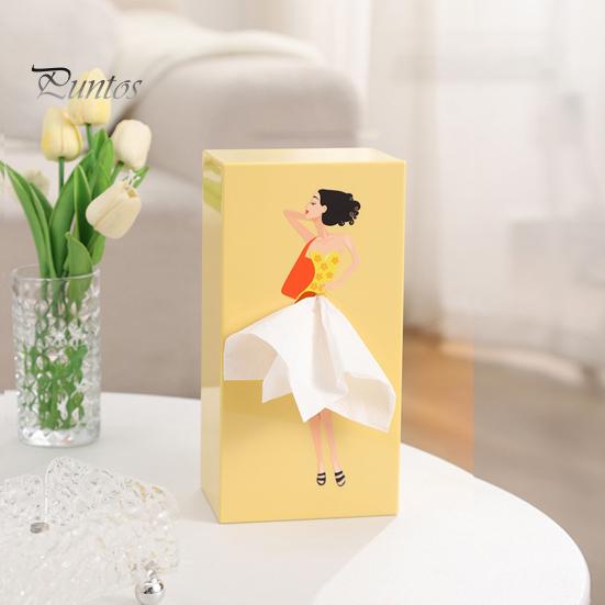 Face Towel Container Storage Box Large Capacity Dustproof Desktop/Wall-Mounted Tissue Storage Bin Paper Dispenser Decoration