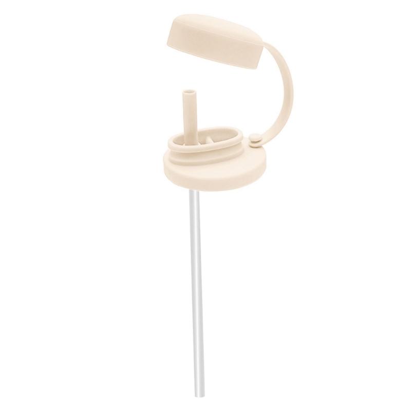  Colorful Silicone Can Leakproof Seal Lid with Straw Beverage Protectors Cover