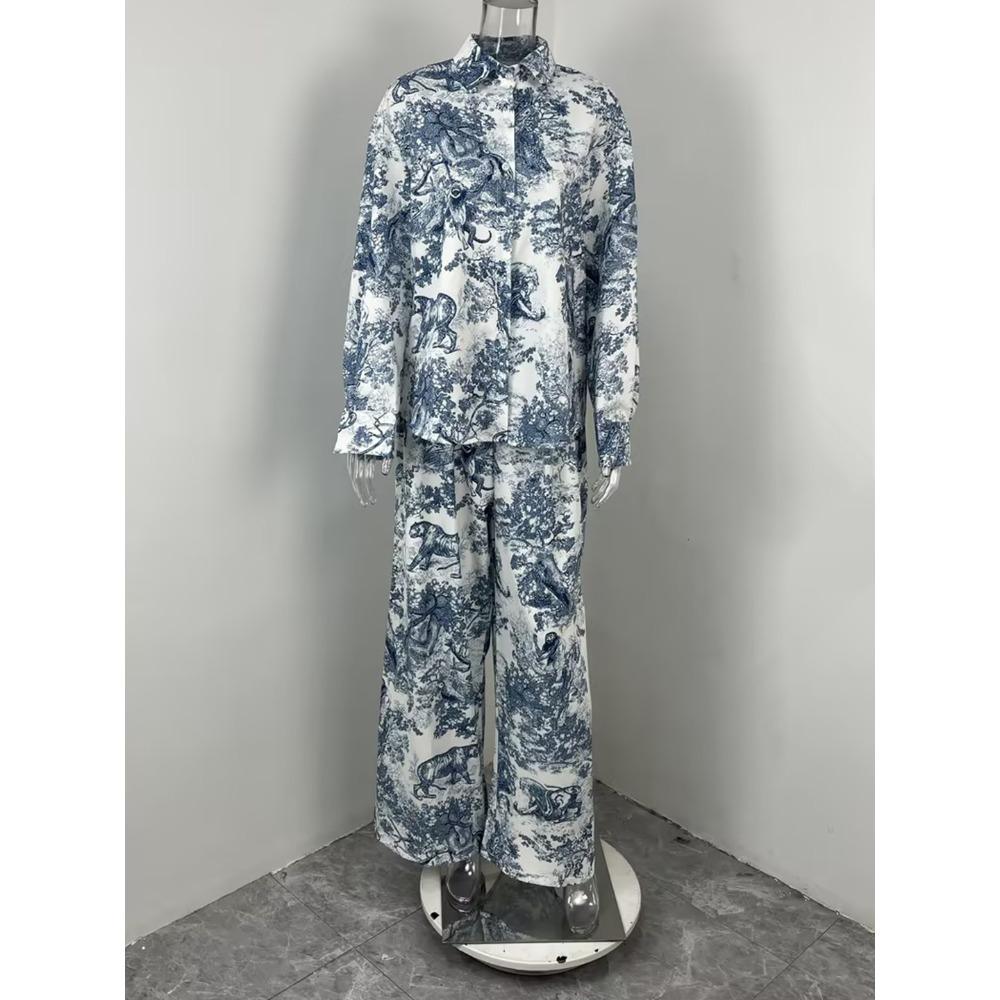 Neues Damen-Zweiteiler-Set: Kurzarmbluse & Hose