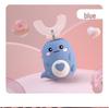 Smart Kids' U-shaped Electric Toothbrush: 3-Speed, Sonic Vibration, Soft Bristles, Waterproof, Ages 2-12.