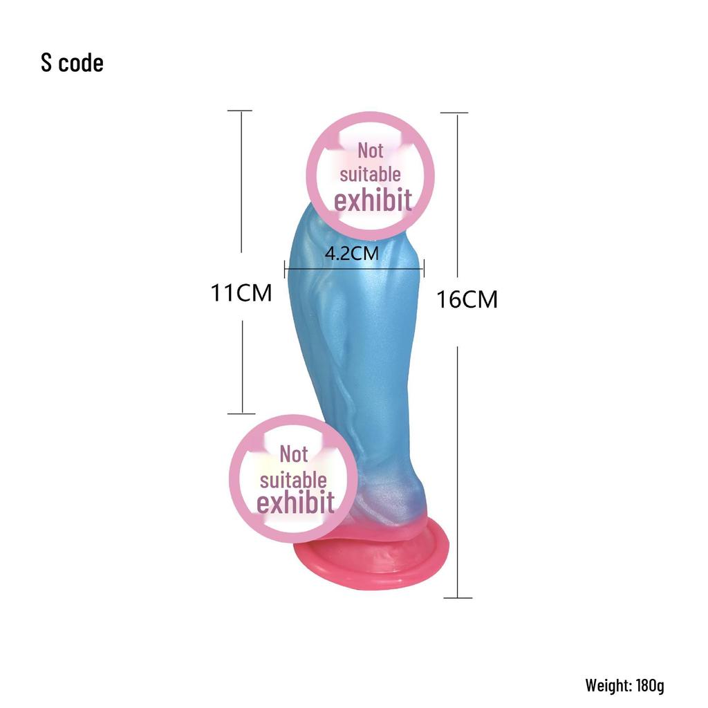 Super Soft Thick Dildo with Big Head - Female Short Masturbator & Anal Plug for Erotic Play