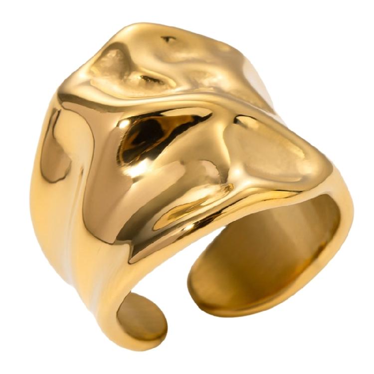 Elegant Oversized Rings Craft of Sturdy Stainless Steel and Crystals Suitable for Any Occasion Stylish Outfits