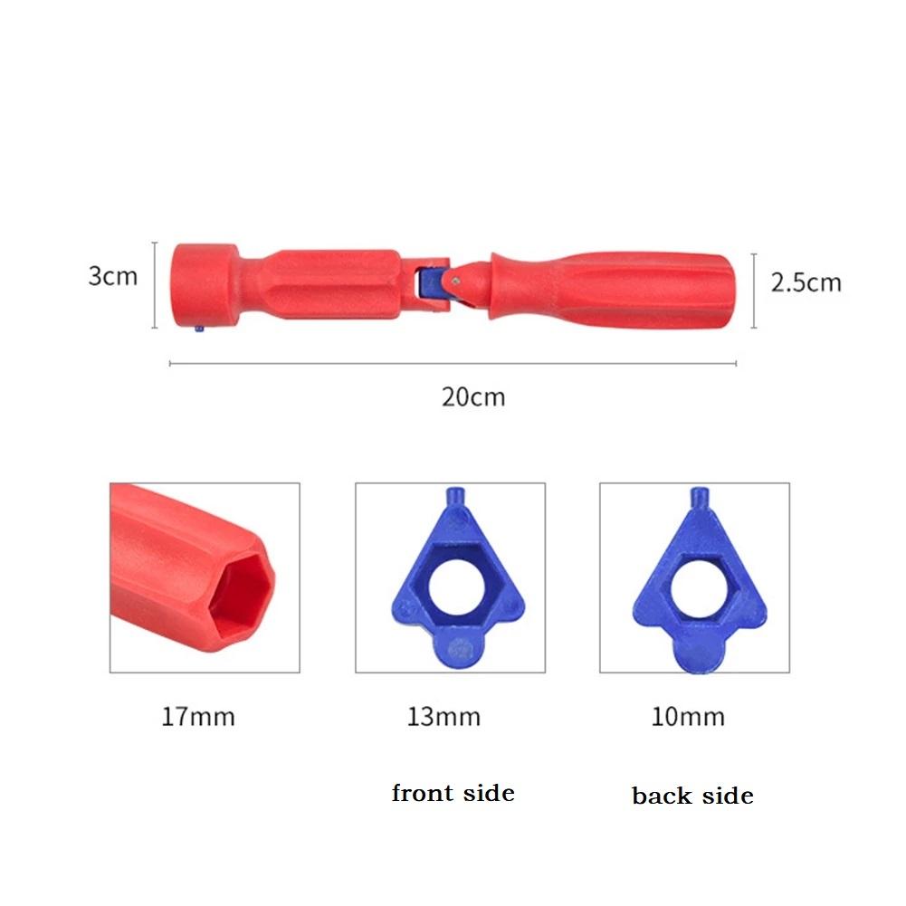 Toilet Seat Fitting Tool Designed for 17mm 13mm and 10mm Screw Connections in Residential and Commercial Bathrooms