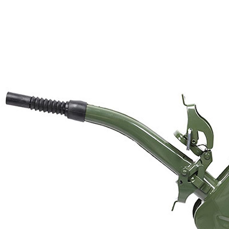 

Паливна каністра 5/10/20 л Бензинова каністра Металевий бензобак Паливна труба Аварійна резервна портативна резервна каністра для мастила Army Green A4