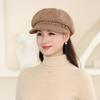 Plaid Beret Outdoor Thickened Sun Protection Hat Fashionable Gift Breathable