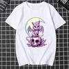 Cat Pastel Goth Moon Kawaii Halloween Skull Purple Witch Women Clothes Female Classic Aesthetic Graphic T Shirts Girlfriend Gift