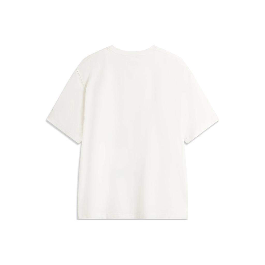 Li Ning Sports Trend Series Round Neck Pullover Casual Simple Sports Letter Print Loose Comfortable Versatile Short Sleeve T-Shirt AHSV235-1