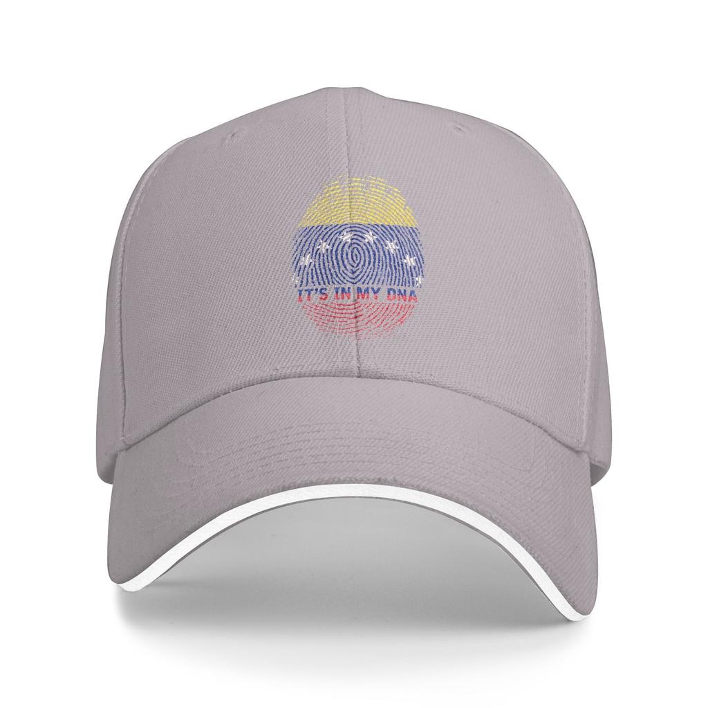 Unisex DNA Fingerprint Proud Venezuela Flag Patriotic Venezuela Outdoor Hat Trucker Cap Casual Baseball Cap Snapback Sunshade