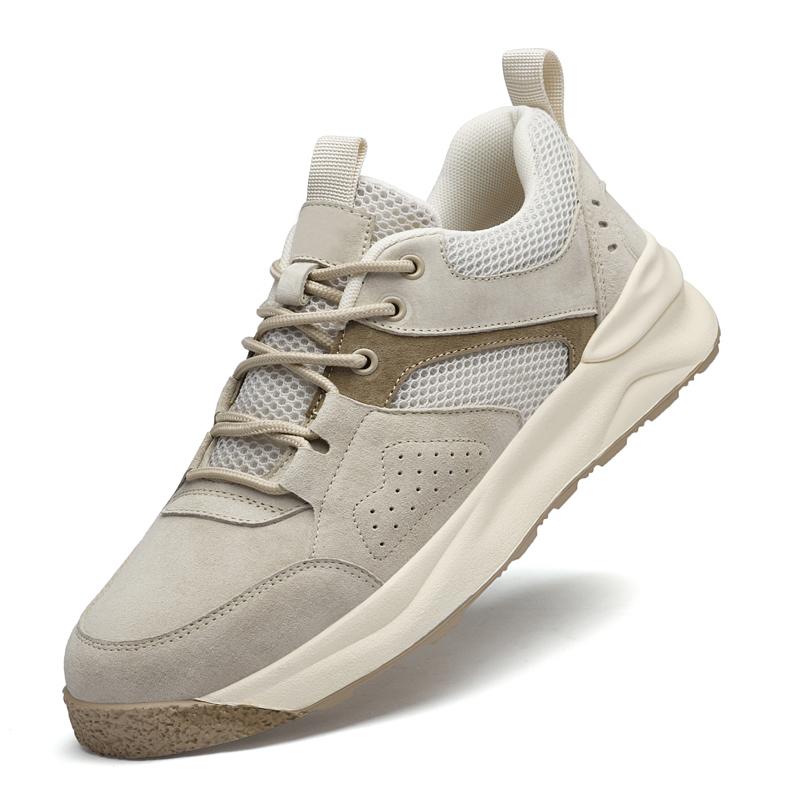 

Мода Модная мужская повседневная обувь Универсальные мужские дышащие кроссовки Мужская вулканизированная обувь ручной работы Новые мужские удобные туфли для вождения 45 песочный