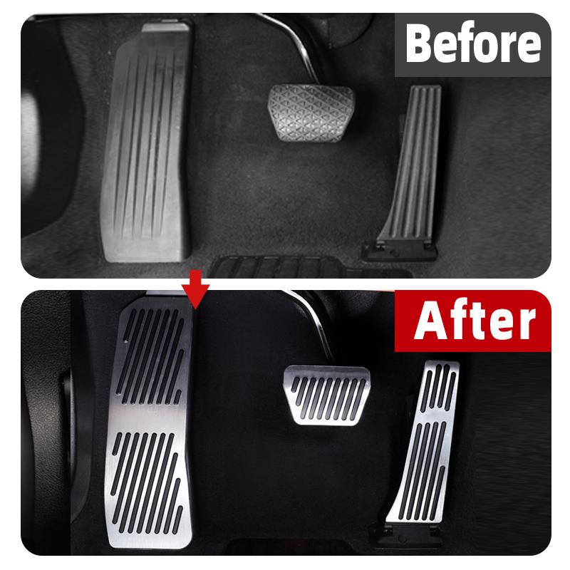 Car Pedals Pad Covers For BMW 5 6 Series G30 G31 G32 5GT 6GT Foot Accelerator Fuel Brake Footrest Pedal Plate Cover