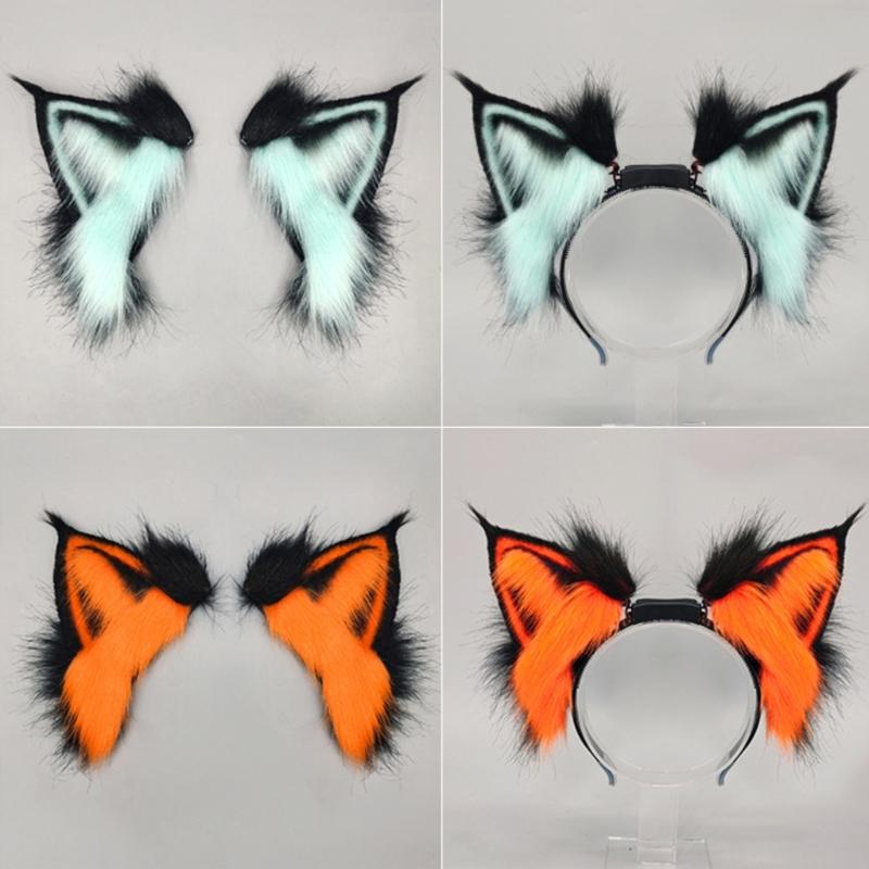 Lynx Ear Headband Sweet Girls Dynamic Ear Cosplay Beast Ears Fursuit Masquerades Halloween Cosplay Party
