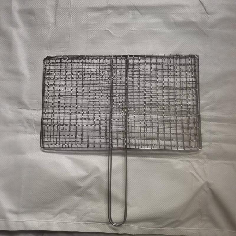 SMVP Portable Stainless Steel Double-Layer Grilling Basket