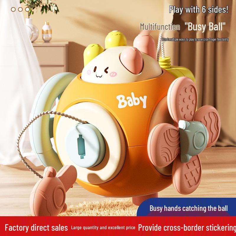 

Baby Sensory Grasping Hexahedron: Educational Soothing Toy for Early Development