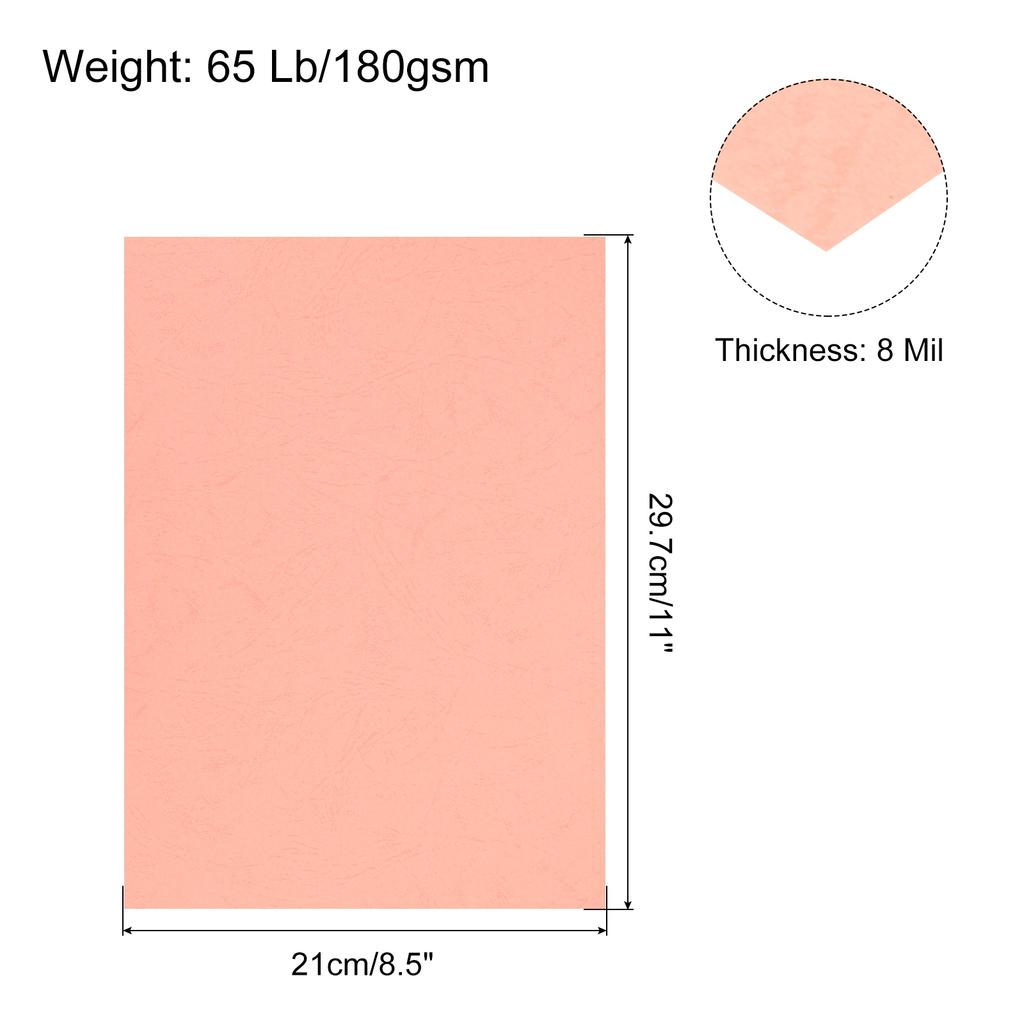 50/100pcs A4 Letter Size Leather Textured Grain Paper Un-Punched Presentation Binding Covers for Business Reports 8.5x11"