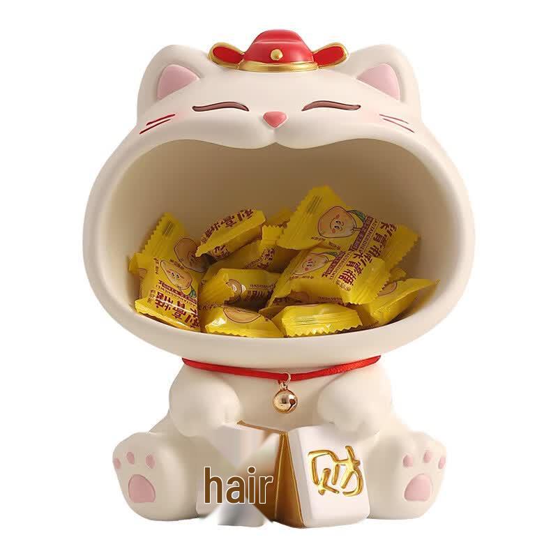 Lucky Cat Key Holder Desktop Decor