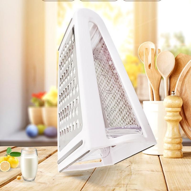 Double Sided Grater for Everyday Cooking Needs Feature Stainless Steel Cutter and a Comfortable Grip for Easy Handling