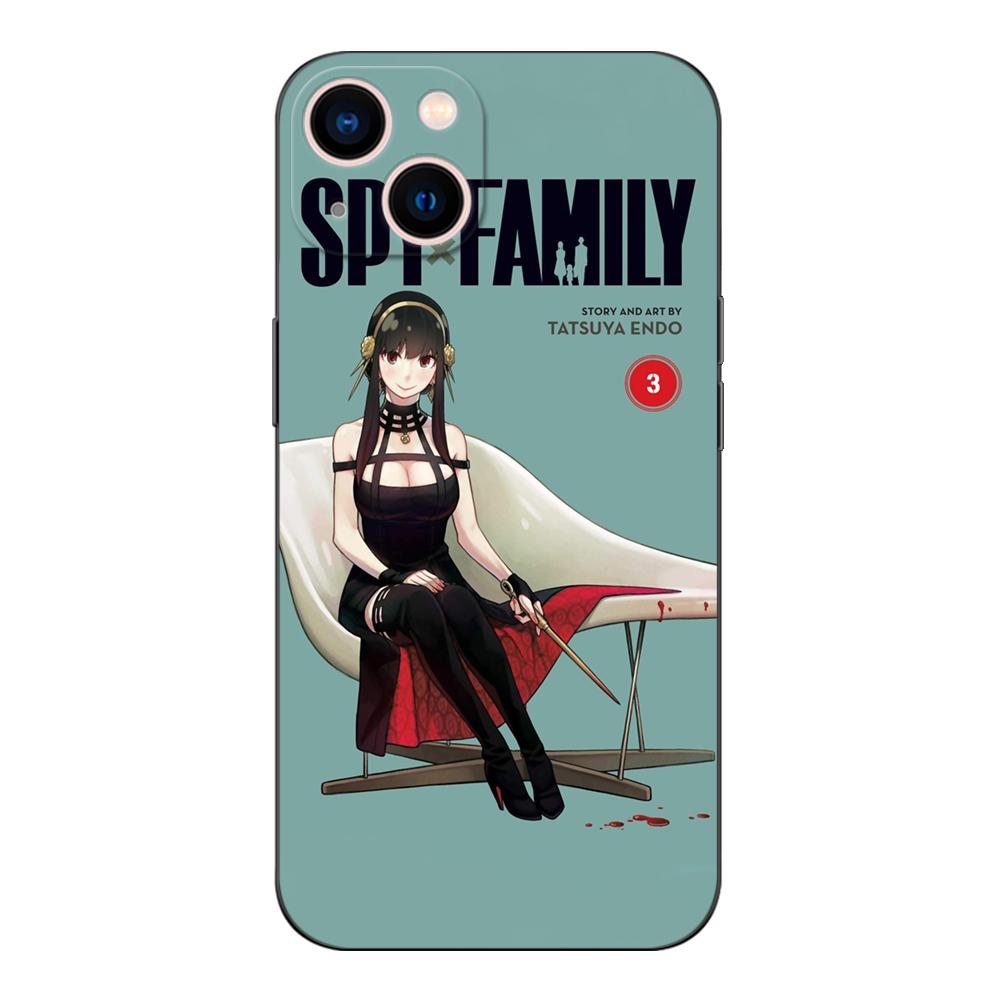 Black Tpu Case For OPPO Reno 6 5 3 4 4Z 4F SE 5F 5Z PRO PLUS Lite 6 6z  4G 5G Spy X Family-anya Forger