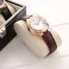 Delesys 4 Positions Pu Watch Box With Lock Household Items Storage Box For Watches Antiques Storage Box  4 Positions