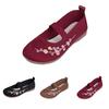 Women's Embroidered Mesh Comfortable and Casual Soft Soled Cloth Shoes
