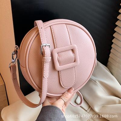 Niche Design Bag 2025 New Women's Summer Popular Versatile Messenger Bag Fashion Handbag Foreign Style Small Round Bag
