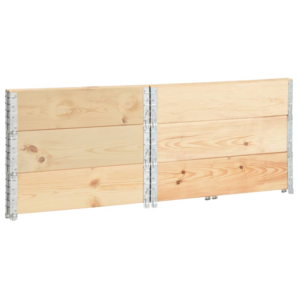 Pallet Top Frame Set 3 Pcs 100x100 Cm Solid Pine Wood