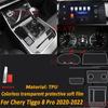 TPU Gearbox Panel Film Dashboard Protective Sticker Interior Anti-Scratch Car Accessories For Chery Tiggo 8 Pro Max 2022