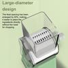 6-in-1 Rotary Vegetable Cutter Handheld Food Chopper with Stainless Steel Blades Kitchen Gadget for Grating Slicing Dicing