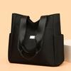 Borsa a Tote in Nylon da Donna Grande Capacità Stile Urbano Con Chiusura a Zip Per Uso Quotidiano