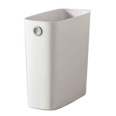 Small Trash Can PP TPR Plastic Wastebasket Slim Open Top Garbage Container Bin for Bathroom Office