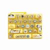 26 Keys Layout Mechanical Keycap Clicker Cute Cartoon Backpack Key Chain Pendant  Students