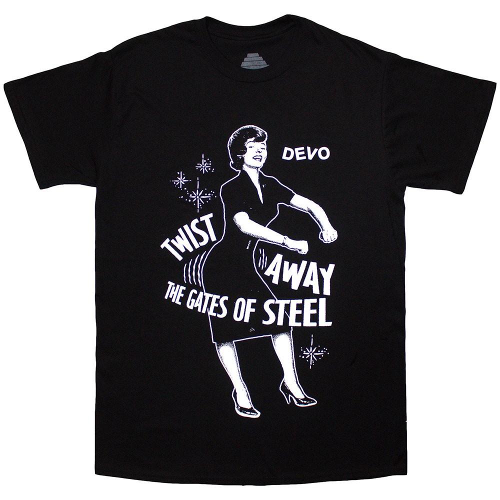 Devo Unisex T-Shirt: Twist Away (Black) (Medium) 2XL
