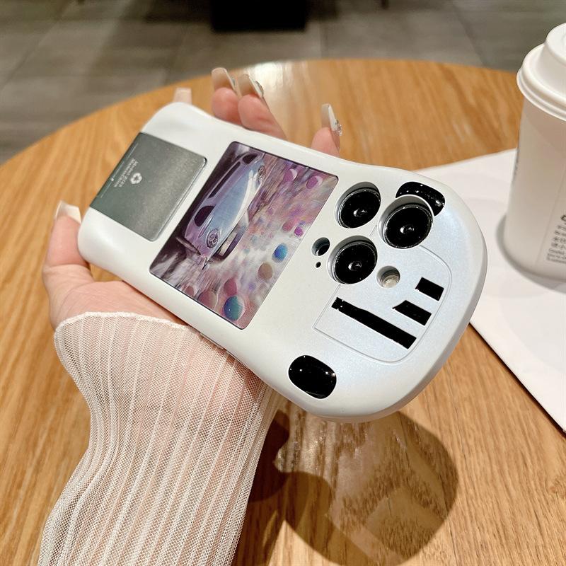 Sports Car Bracket Suitable For 12promax 3D Phone Case Couple Car Soft Shell Racing Car 15 Push-pull Bracket