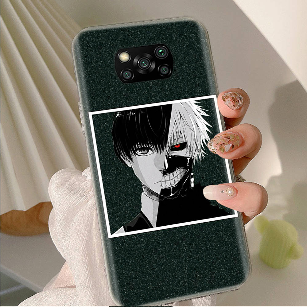 AD94 Tokyo Ghoul Anime Clear Case for Samsung A04 A14 A23 A34 A54 M23 M33 M52 M53 Realme 10 9 C30S C35 C55 VIVO Y02 Y21 Y33S Y51 X80 V25 Cover