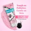 Everyuth Naturals Anti Pollution Pink Clay Charcoal Face Scrub 100g Gentle Exfoliating Cleanser for Healthy Glowing Skin