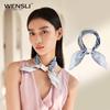 WENSLI Mulan Ci 100% Mulberry Silk Small Square Scarf