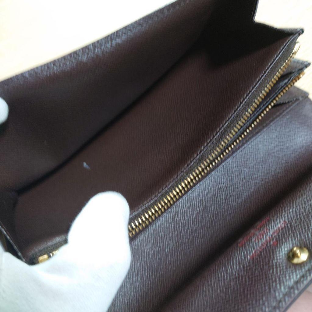 Used [Used] LOUIS VUITTON Damier Bi-fold Long Wallet // Initials T.O