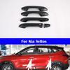4 Car Door Handle Decorative Cover For Kia Seltos -2025