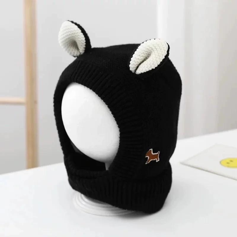 Winter Large Labrador Retriever Golden Retriever Funny Headset Warm Cute Dog Knitted Hat, Available in Four Colors