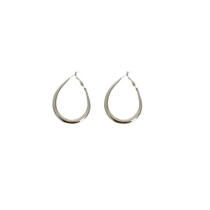 Sweet And Cool Spice Girls Plain Ring Earrings, Earrings, Simple Round Face Earrings, Personalized Circle Earrings.